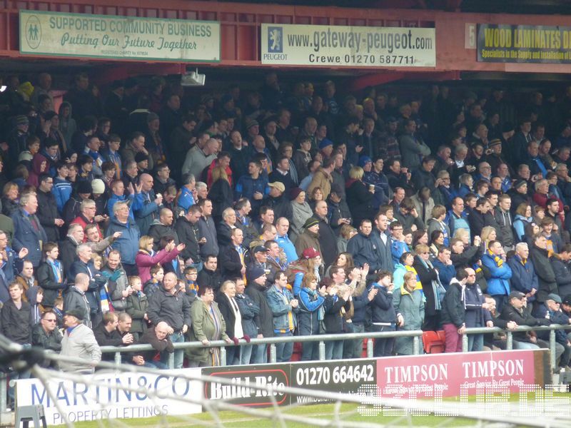 Crewe Alexandra - Shrewsbury Town, Alexandra Stadium, League One, 16.03.2013 - Shrewsbury Supporters