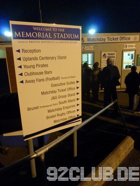 Bristol Rovers - Rotherham United, Memorial Stadium, League Two, 14.10.2011 - 